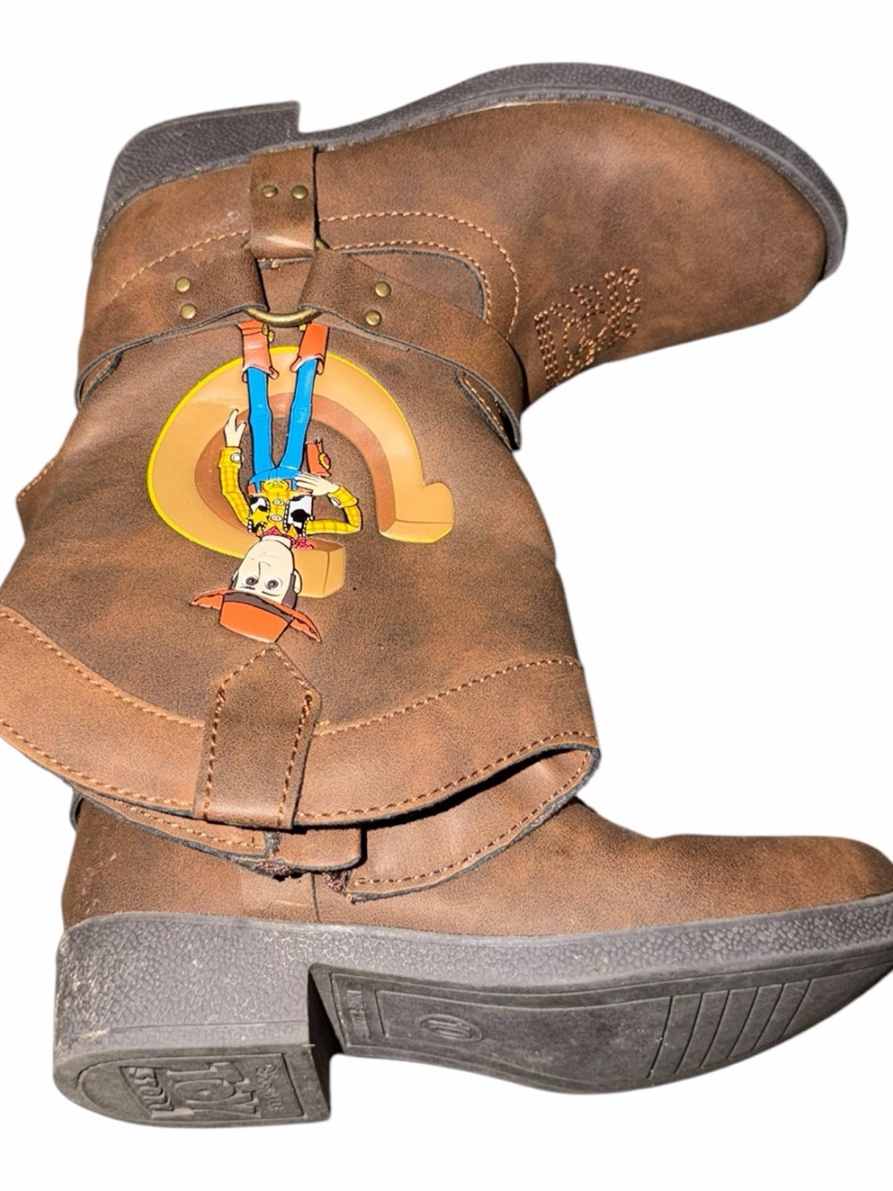 Disney Brown Cowboy Boots with Woody Graphic